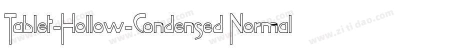 Tablet-Hollow-Condensed Normal字体转换